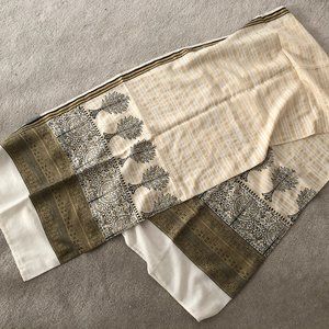 GENERATION PAKISTAN dupatta jacquard soft lawn cotton shawl scarf new